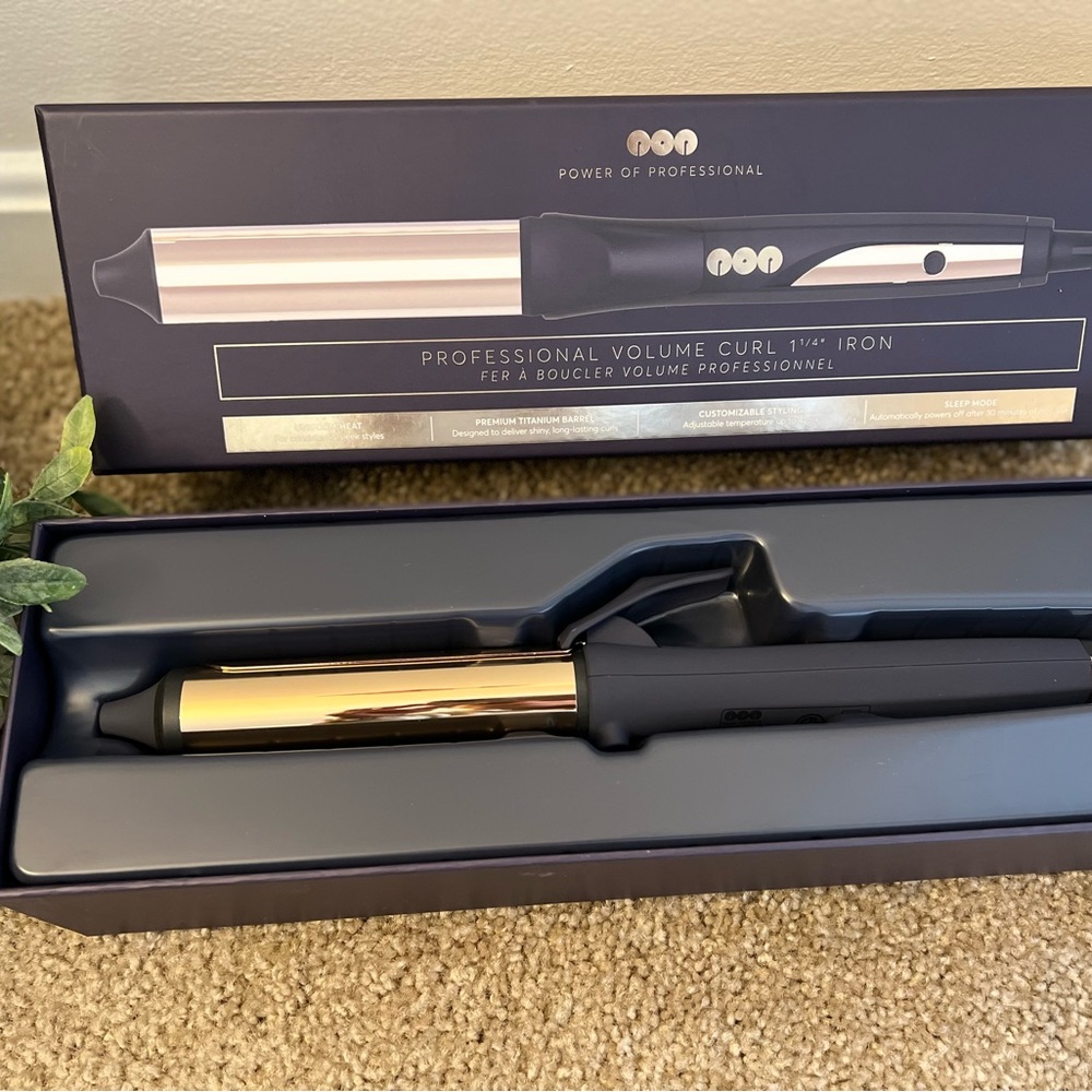 Professional volume curl iron